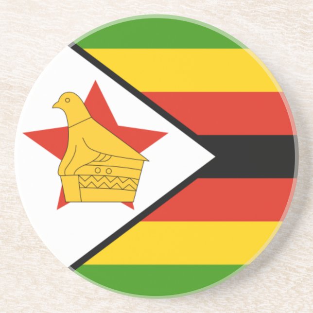 Zimbabwe flaggakustfartyg underlägg sandsten (Framsidan)
