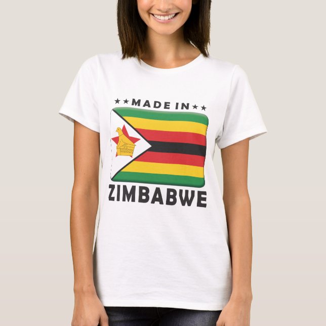 Zimbabwe gjorde t-shirt (Framsida)
