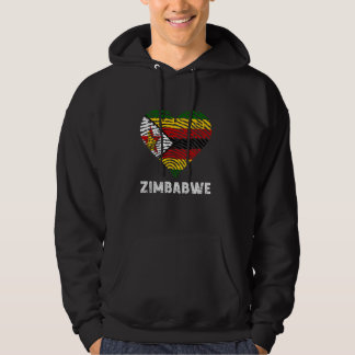 Zimbabwe Heart Vintage Zimbabwe Roots Zimbabwe Zim Hoodie