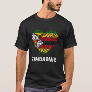 Zimbabwe Heart Vintage Zimbabwe Roots Zimbabwe Zim T Shirt