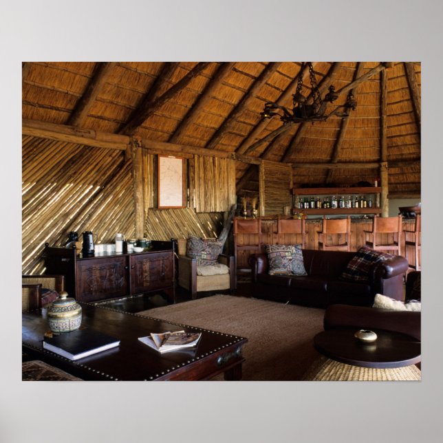 Zimbabwe, Hwange nationalpark, Linkwasha lodge. Poster (Framsidan)