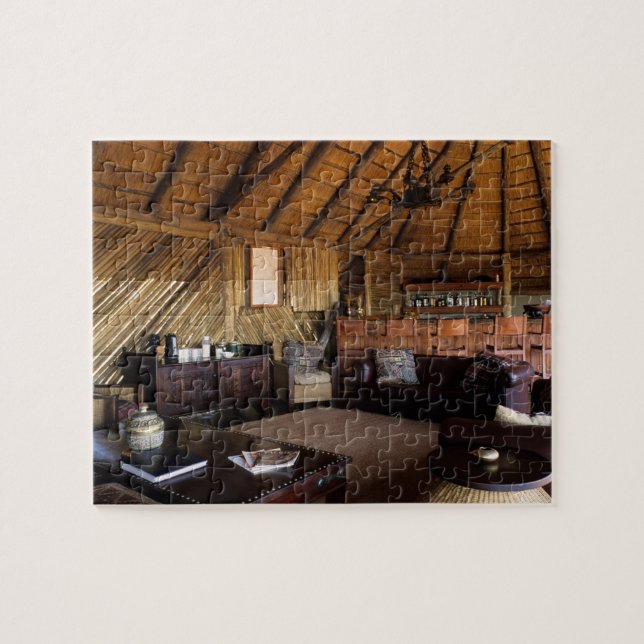 Zimbabwe, Hwange nationalpark, Linkwasha lodge. Pussel (Horisontell)