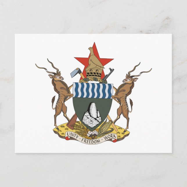 Zimbabwe Jackar Arm Postcard Vykort (Framsida)