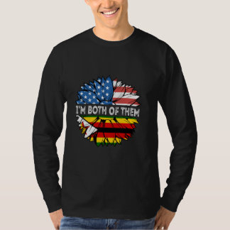Zimbabwe, jag är båda två USA Solros Zimbabwe T Shirt