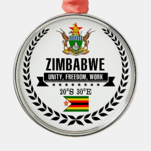 Zimbabwe Julgransprydnad Metall