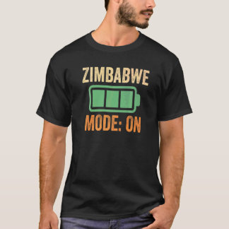 Zimbabwe-läge På batteri T Shirt