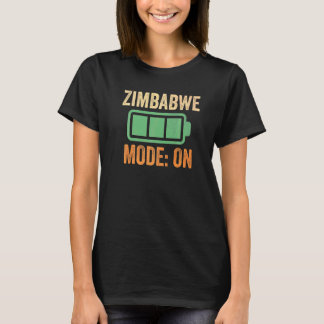 Zimbabwe-läge På batteri T Shirt