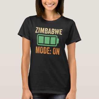 Zimbabwe-läge På batteridesign T Shirt