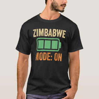 Zimbabwe-läge På batteridesign T Shirt