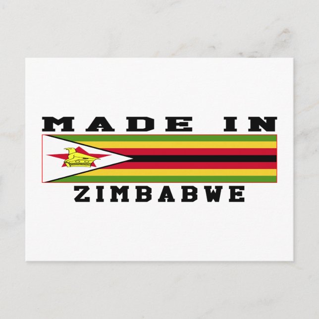 Zimbabwe Made in Design Vykort (Framsida)