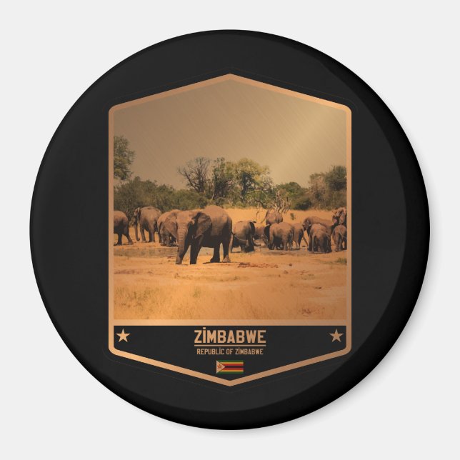 Zimbabwe Magnet (Framsidan)