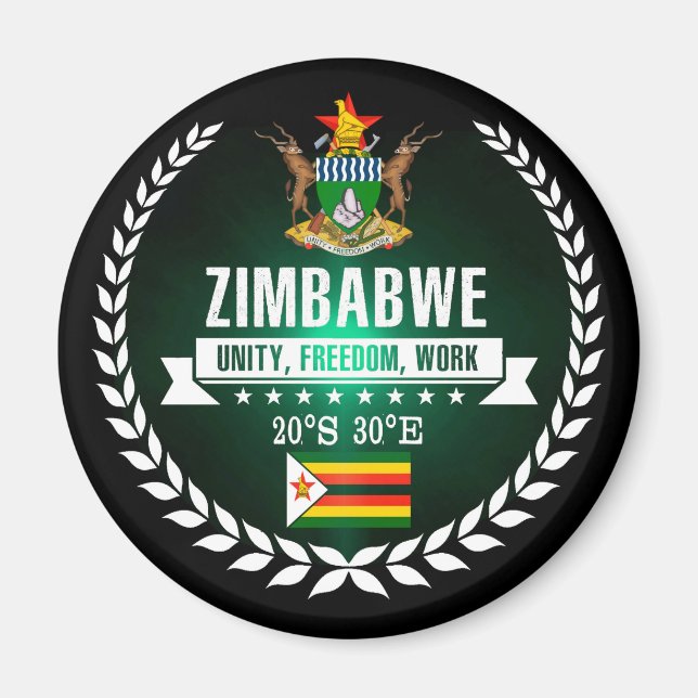 Zimbabwe Magnet (Framsidan)