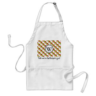 ZIMBABWE Monogram Taste och se Psalm 34:8 Förkläde