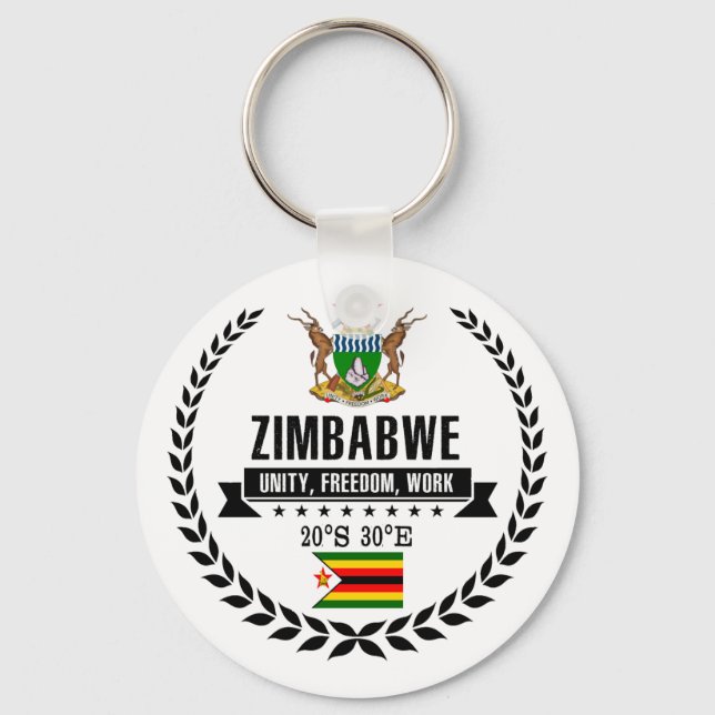 Zimbabwe Nyckelring (Framsida)