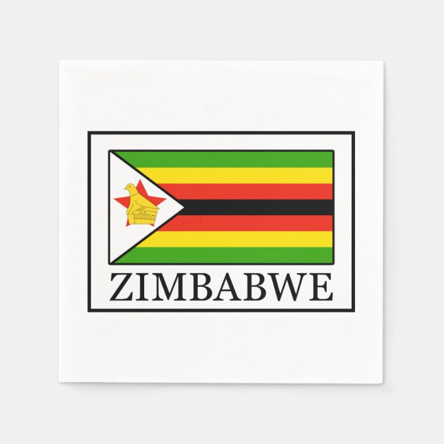 Zimbabwe Pappersservett (Framsidan)