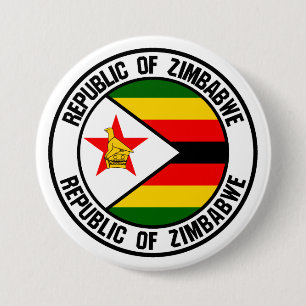Zimbabwe Round Emblem Knapp