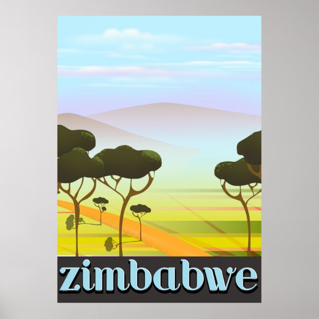 Zimbabwe semestresemester resor affisch (Framsidan)