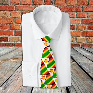 Zimbabwe Ties, mode Zimbabwe Flagga, företag Slips