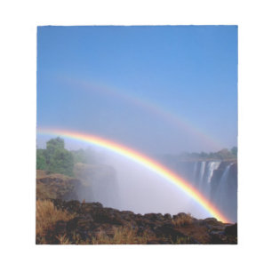 Zimbabwe, Victoria Falls nationalpark. Dubbel Anteckningsblock
