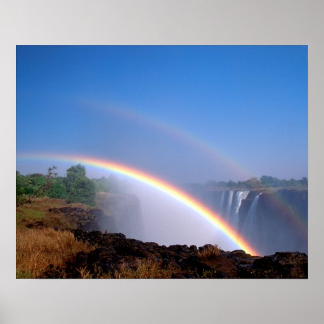 Zimbabwe, Victoria Falls nationalpark. Dubbel Poster (Framsidan)