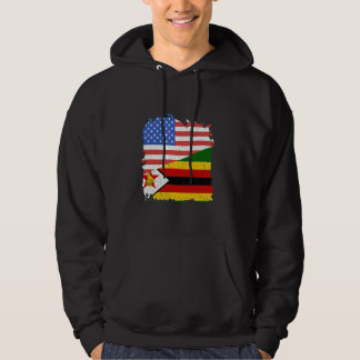 Zimbabwe Zimbabwe Zimbabwe Zimbabwe Roots USA Amer Hoodie