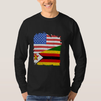 Zimbabwe Zimbabwe Zimbabwe Zimbabwe Roots USA Amer T Shirt