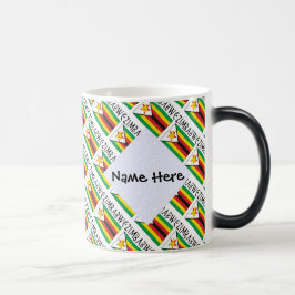Zimbabwe Zimbabwisk flag Kakel Personlig  Magisk Mugg