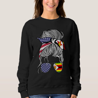 Zimbabwean American Patriot Grown Proud Women Girl T Shirt