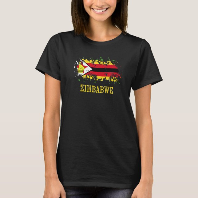 Zimbabwean enthusiasts for Zimbabwe and Zimbabwe   T Shirt (Framsida)