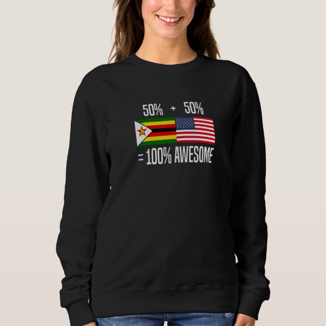 Zimbabwean Roots Zimbabwe Zimbabwean American T Shirt (Framsida)