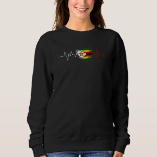 Zimbabweans Heartbeat Zimbabwe Flag Mens Womens Ki T Shirt
