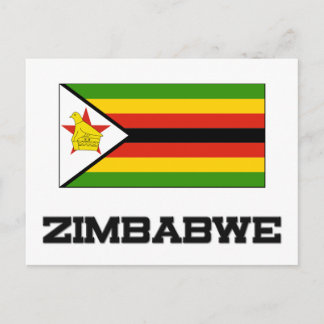 Zimbabweflagga Vykort