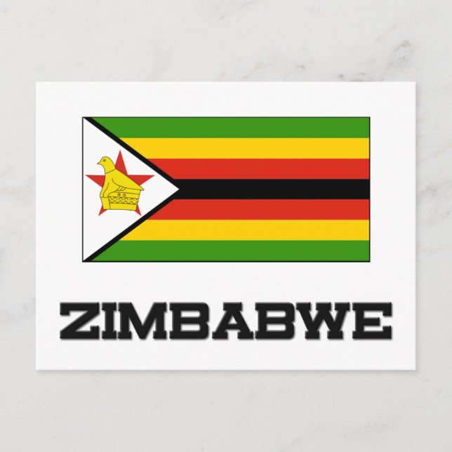 Zimbabweflagga Vykort (Framsida)