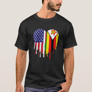Zimbabwes amerikanska patriot Grown Land Smälter T Shirt
