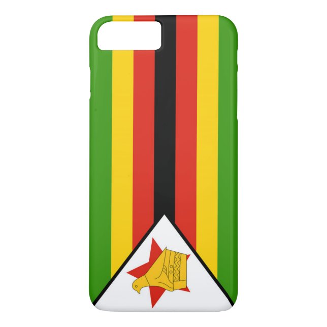 Zimbabwes flagga Case-Mate iPhone skal (Baksida)