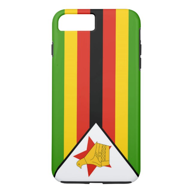 Zimbabwes flagga Case-Mate iPhone skal (Baksida)
