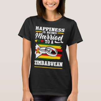 Zimbabwes Flagga gift med en zimbabwisk T Shirt