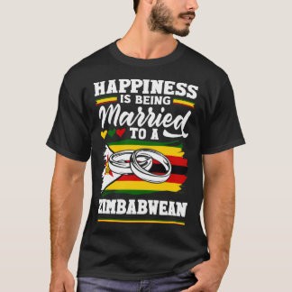 Zimbabwes Flagga gift med en zimbabwisk T Shirt
