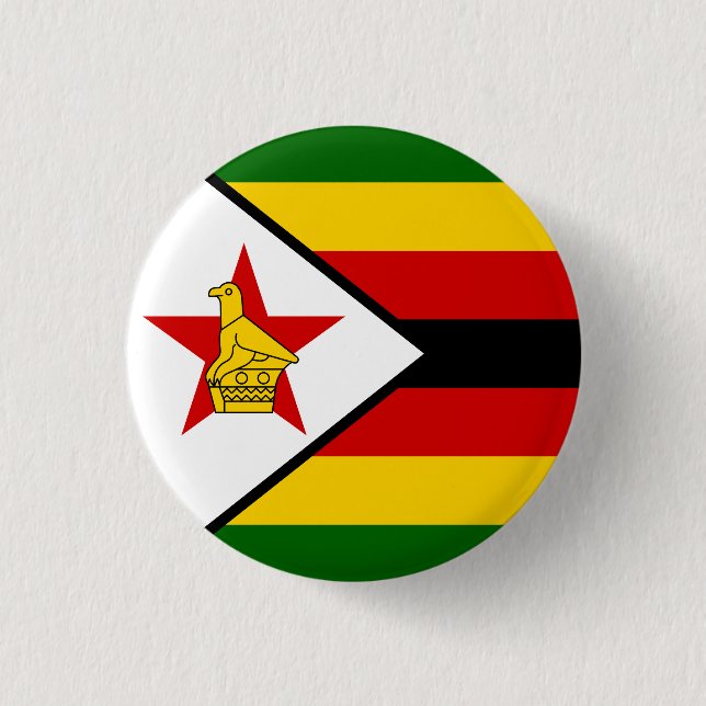 Zimbabwes flagga knapp (Framsida)