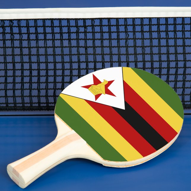 Zimbabwes flagga pingisracket (Insitu)
