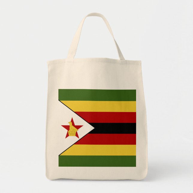 Zimbabwes flagga tygkasse (Framsidan)