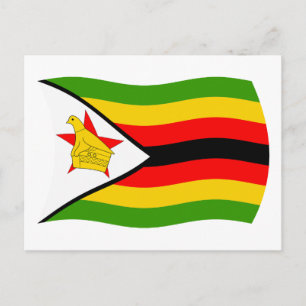 Zimbabwes flagga vykort