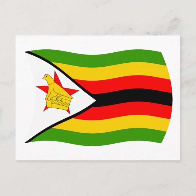 Zimbabwes flagga vykort (Framsida)
