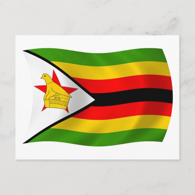 Zimbabwes flagga vykort (Framsida)