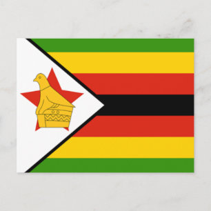 Zimbabwes flagga vykort