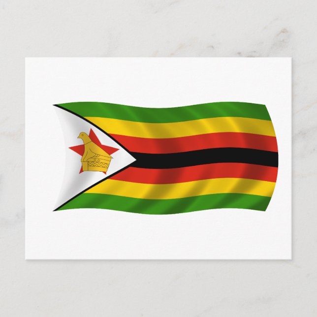 Zimbabwes flagga vykort (Framsida)