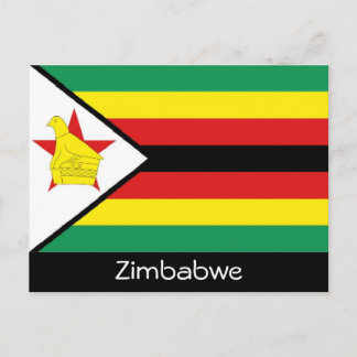 Zimbabwes flagga vykort