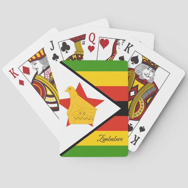 Zimbabwes Flagga, Zimbabwes spelkort (Baksidan)