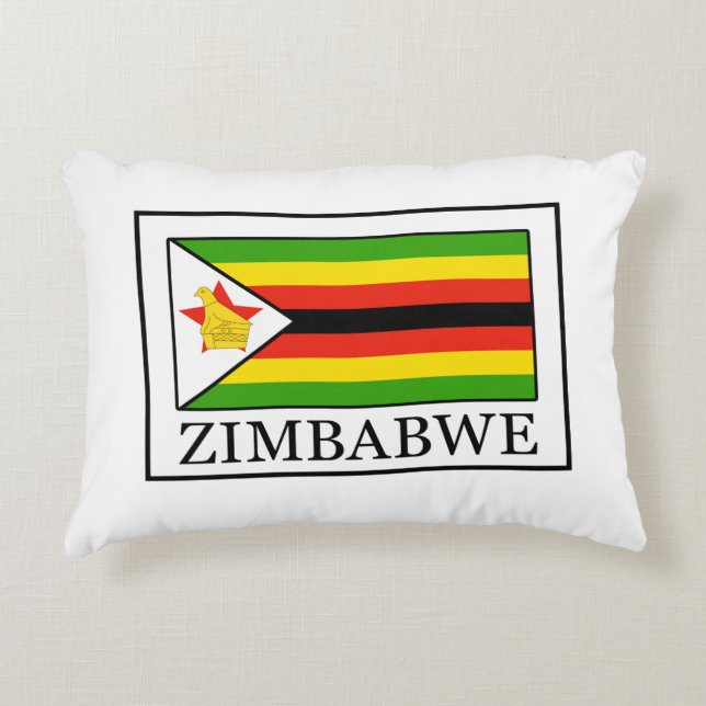 Zimbabwes kam prydnadskudde (Framsidan)
