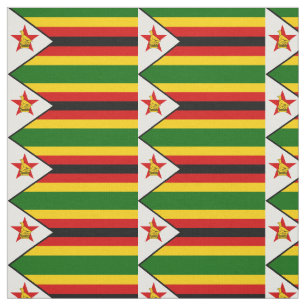 Zimbabwes patriotiska flagga tyg